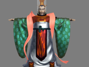 cartoon emperor 3D Model