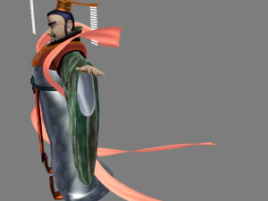 cartoon emperor 3D Model