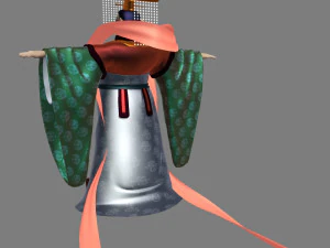 cartoon emperor 3D Model