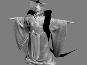cartoon emperor 3D Model