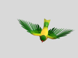cartoon oriole bird 3D Model