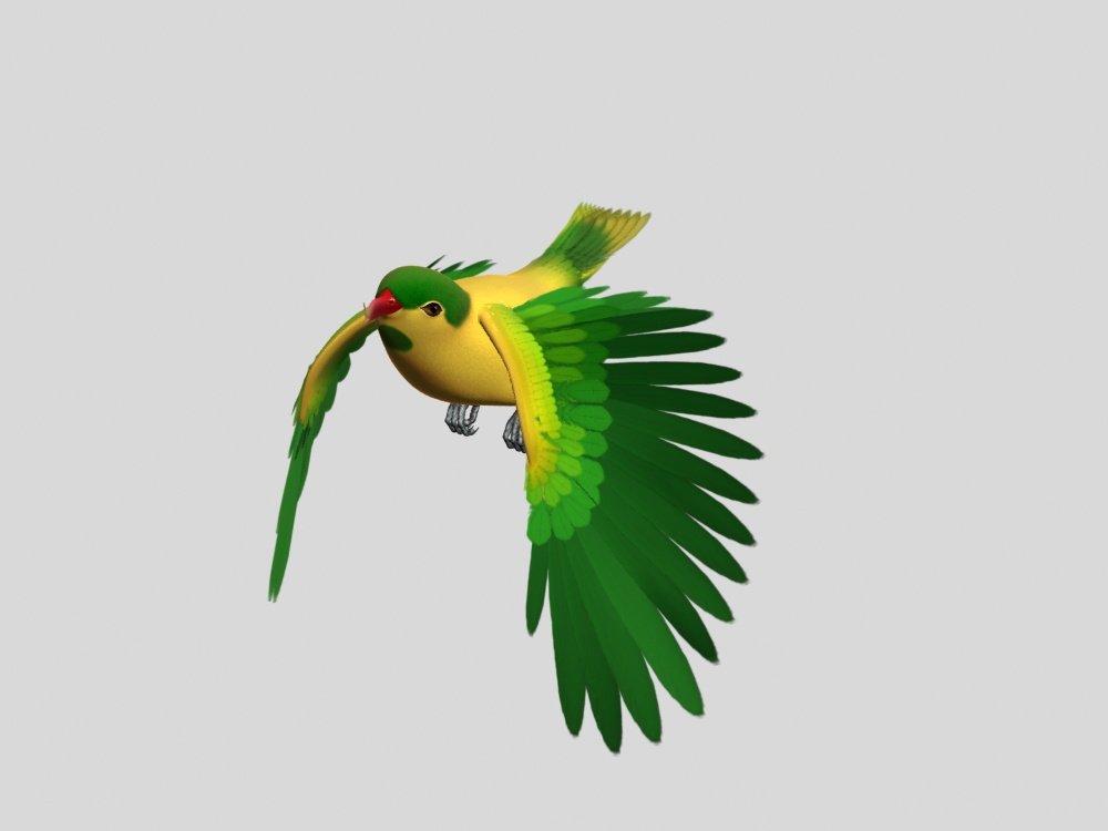 Pássaro dos desenhos animados Modelo 3D $49 - .max - Free3D