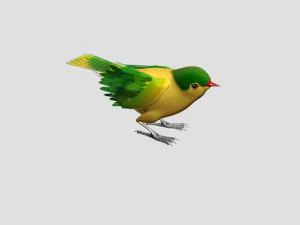 cartoon oriole bird 3D Model