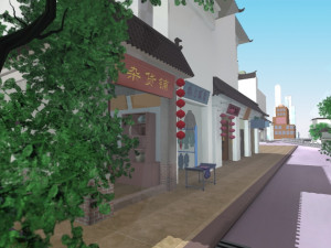 cartoon street Model 3D