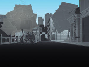 cartoon street Model 3D