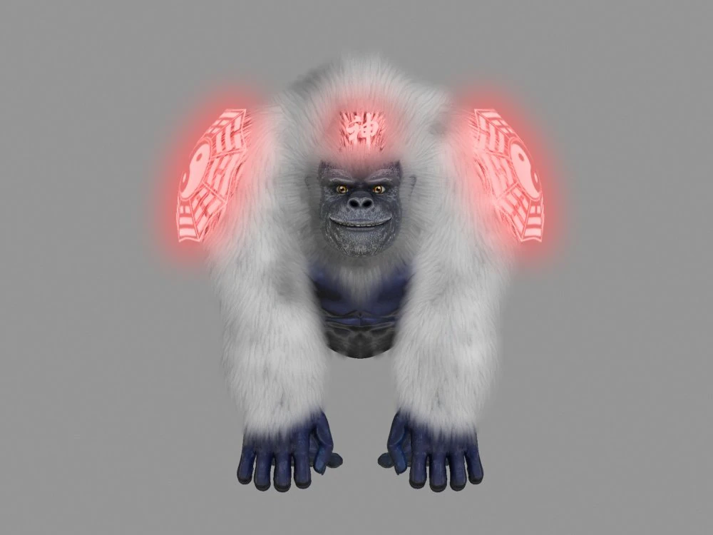 cartoon beast 3D Model .c4d .max .obj .3ds .fbx .stl .blend 