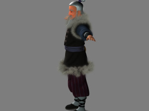cartoon old man 3D 模型