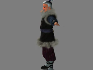 cartoon old man 3D Model