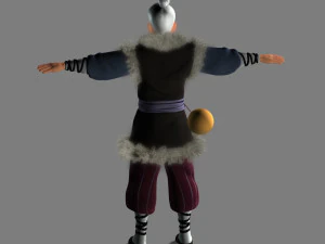 cartoon old man 3D Model