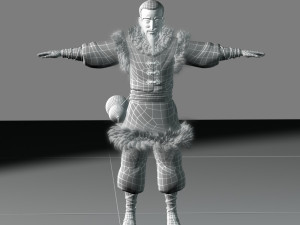 cartoon old man 3D 模型
