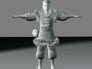 cartoon old man 3D Model