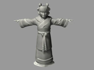cartoon characters 3D Model