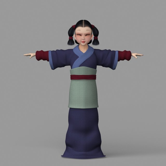 cartoon characters 3D 模型 .c4d .max .obj .3ds .fbx .stl .blend 