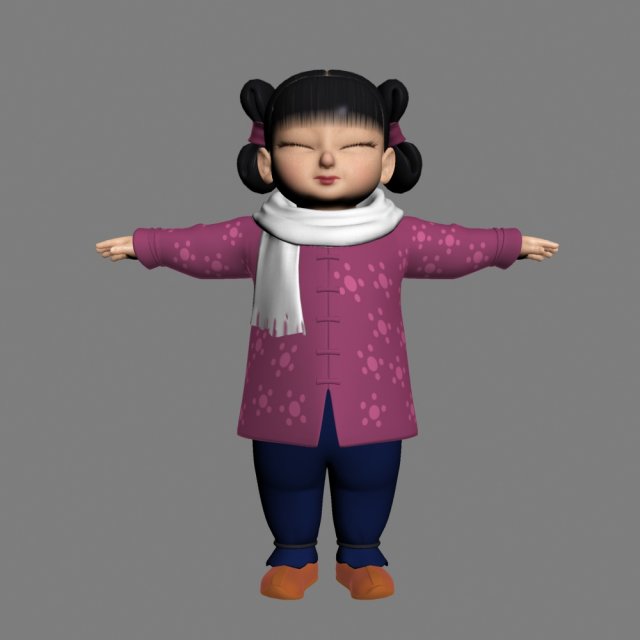 cartoon characters 3D Model .c4d .max .obj .3ds .fbx .stl .blend 
