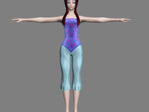 만화 캐릭터 3D 모델