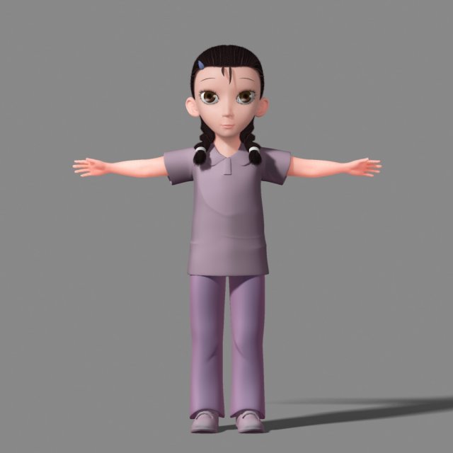 cartoon characters 3D Model .c4d .max .obj .3ds .fbx .stl .blend 