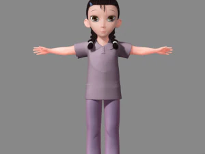 漫画のキャラクター 3Dモデル