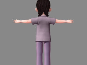 cartoon characters 3D Model