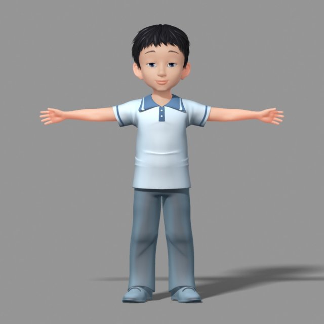 cartoon characters Modelo 3D .c4d .max .obj .3ds .fbx .stl .blend