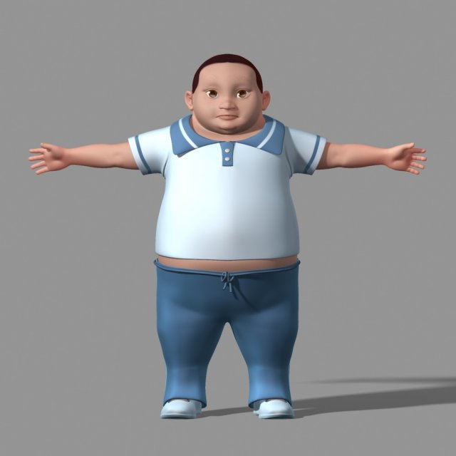 cartoon characters 3D Model .c4d .max .obj .3ds .fbx .stl .blend 