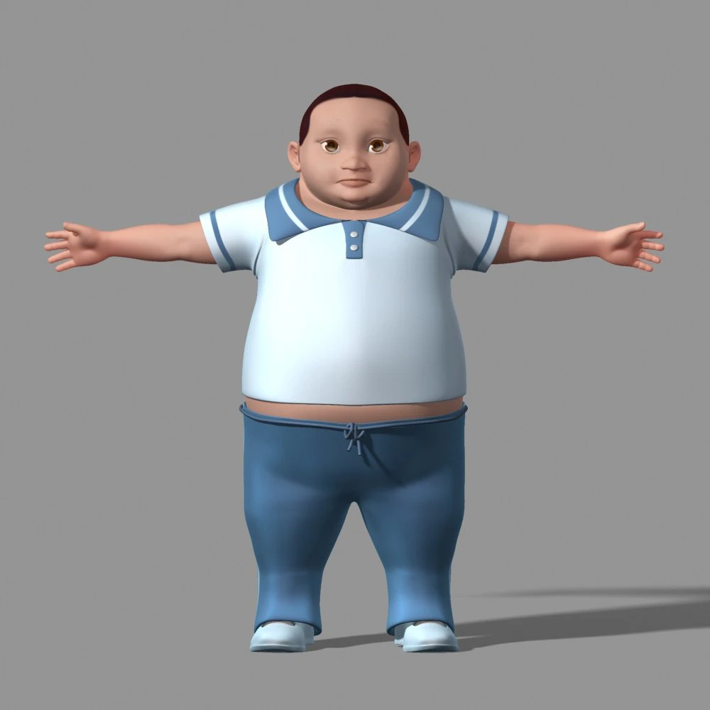 cartoon characters 3D Model .c4d .max .obj .3ds .fbx .stl .blend 
