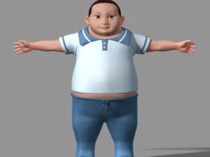 漫画のキャラクター 3Dモデル