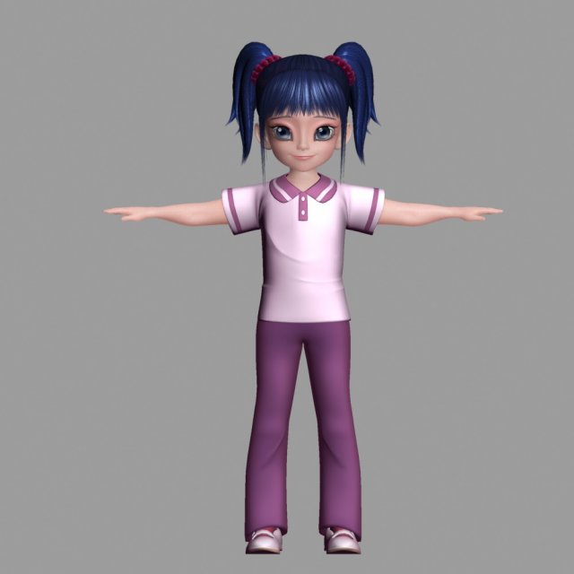 cartoon characters Model 3D .c4d .max .obj .3ds .fbx .stl .blend 