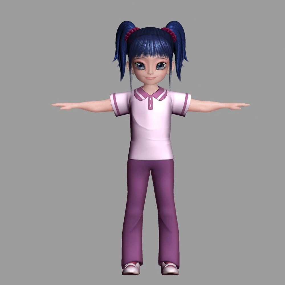 cartoon characters 3D Model .c4d .max .obj .3ds .fbx .stl .blend 