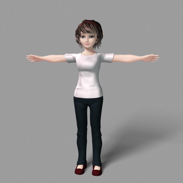 cartoon characters Model 3D .c4d .max .obj .3ds .fbx .stl .blend 