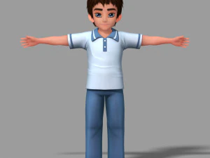 personagens de desenhos animados Modelo 3D