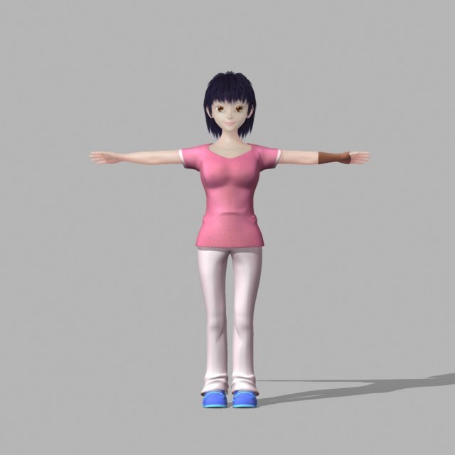 cartoon characters 3D Model .c4d .max .obj .3ds .fbx .stl .blend 