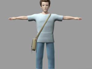 cartoon characters 3D Model