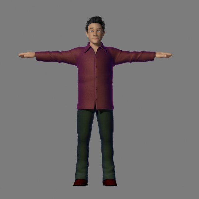 cartoon characters 3D Model .c4d .max .obj .3ds .fbx .stl .blend 