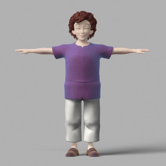 cartoon characters 3D मॉडल .c4d .max .obj .3ds .fbx .stl .blend 