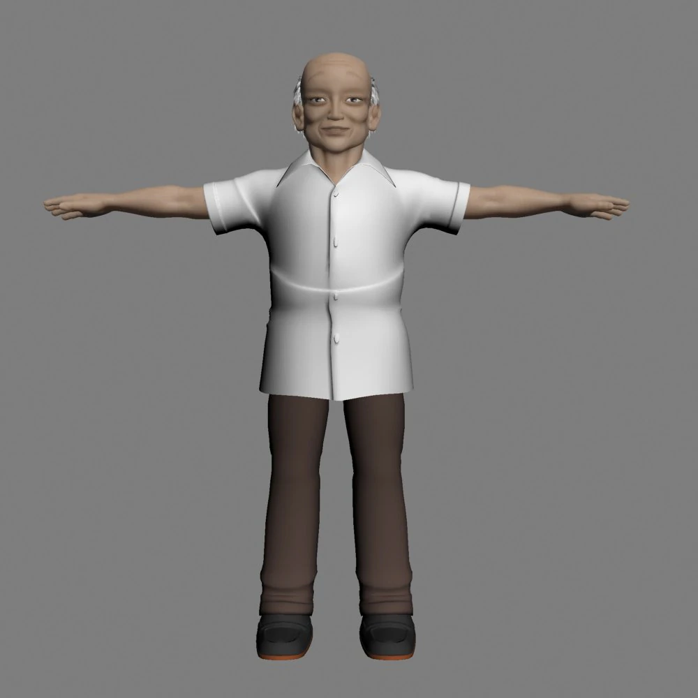 cartoon characters 3D Model .c4d .max .obj .3ds .fbx .stl .blend