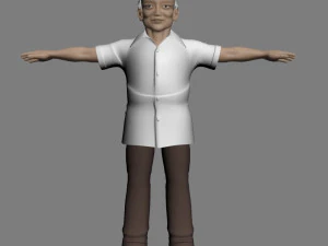 漫画のキャラクター 3Dモデル