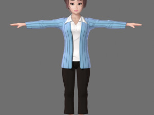 cartoon characters 3D-Modell