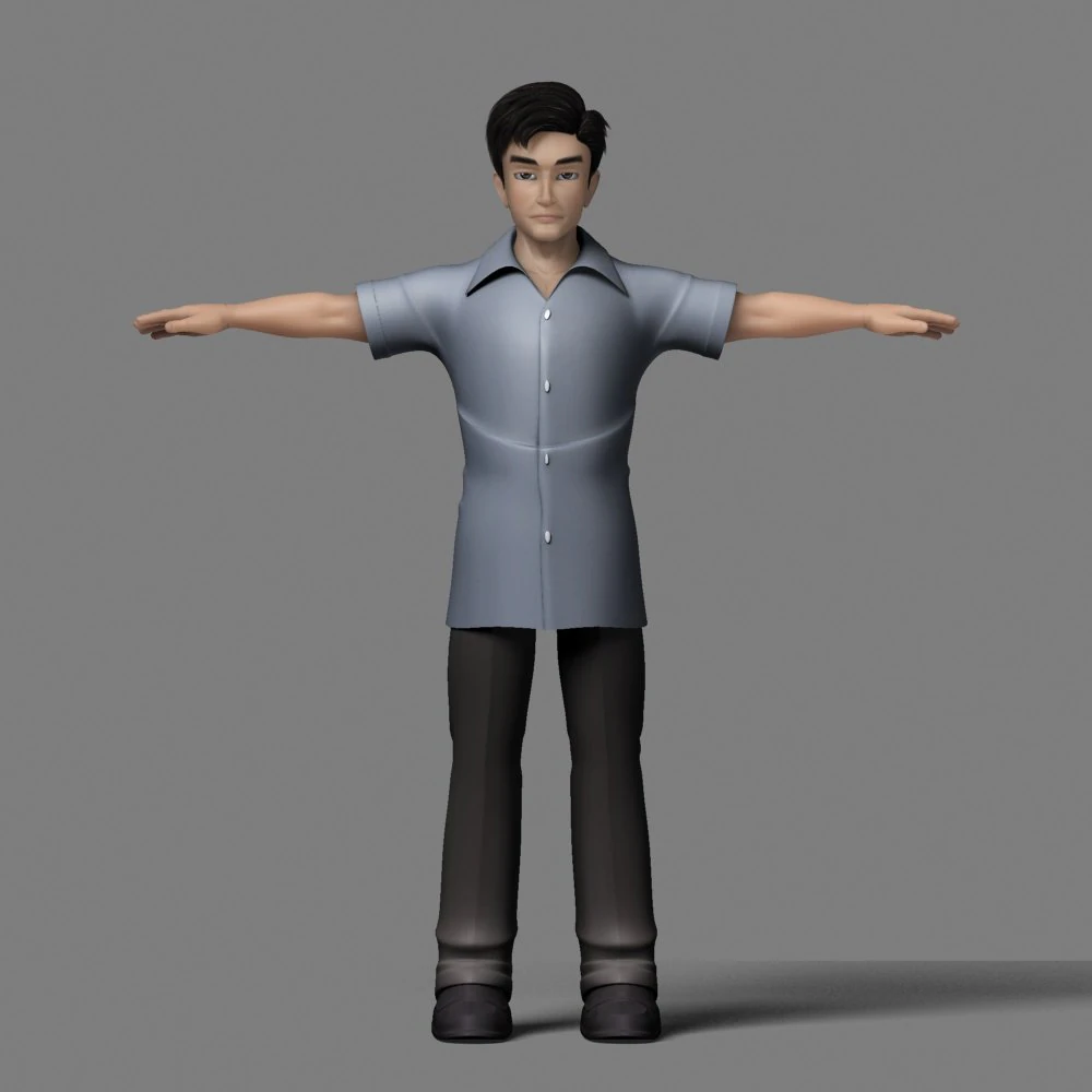 cartoon characters 3D Model .c4d .max .obj .3ds .fbx .stl .blend 