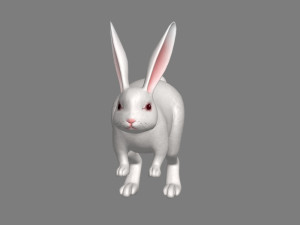 cartoon rabbit 3D Model
