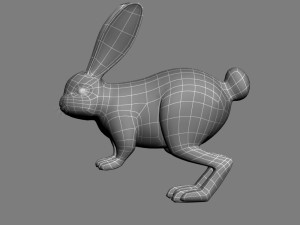 cartoon rabbit 3D Model