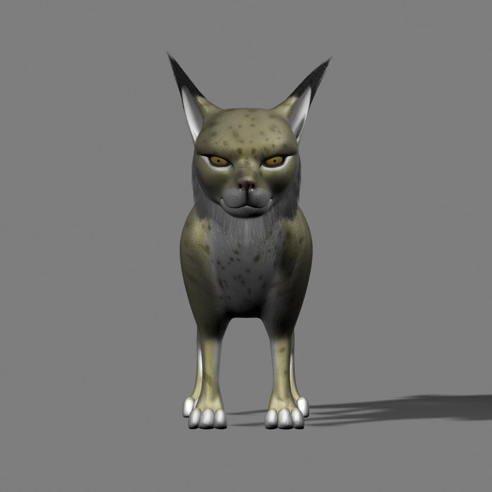 cartoon bobcats 3D Model .c4d .max .obj .3ds .fbx .stl .blend 