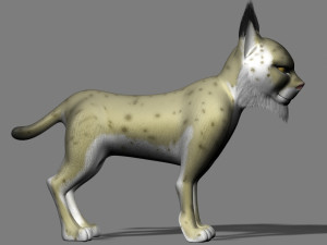 cartoon bobcats 3Dモデル