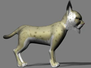 cartoon bobcats 3D Model