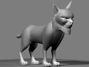 cartoon bobcats 3D Model