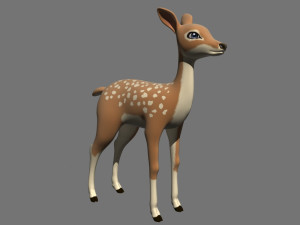 cartoon deer 3Dモデル