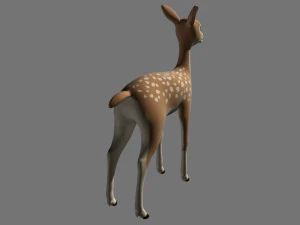 cartoon deer 3D Model