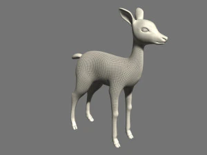 cartoon deer 3D Model
