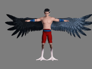 cartoon monster 3D 모델