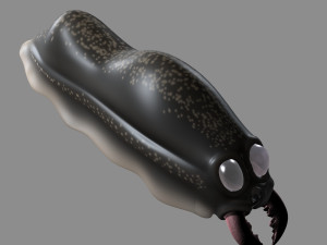 cartoon firefly larvae 3Dモデル