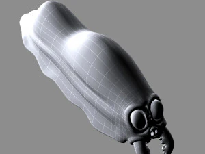 cartoon firefly larvae 3D Model